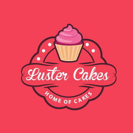 luster-cakes-logo-design